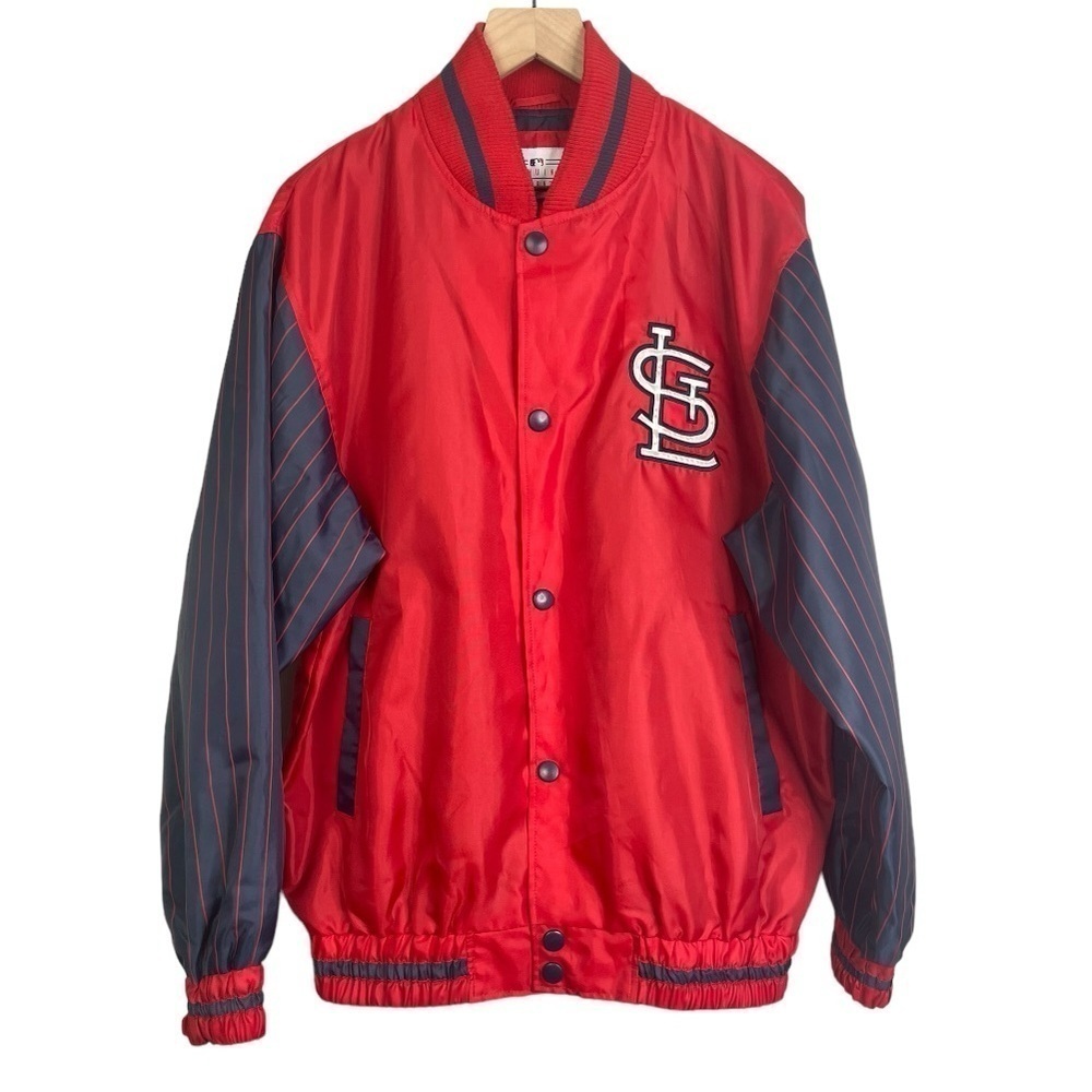 MLB Genuine Merchandise Men’s St. Louis Cardinals Baseball Snap Front Jacket